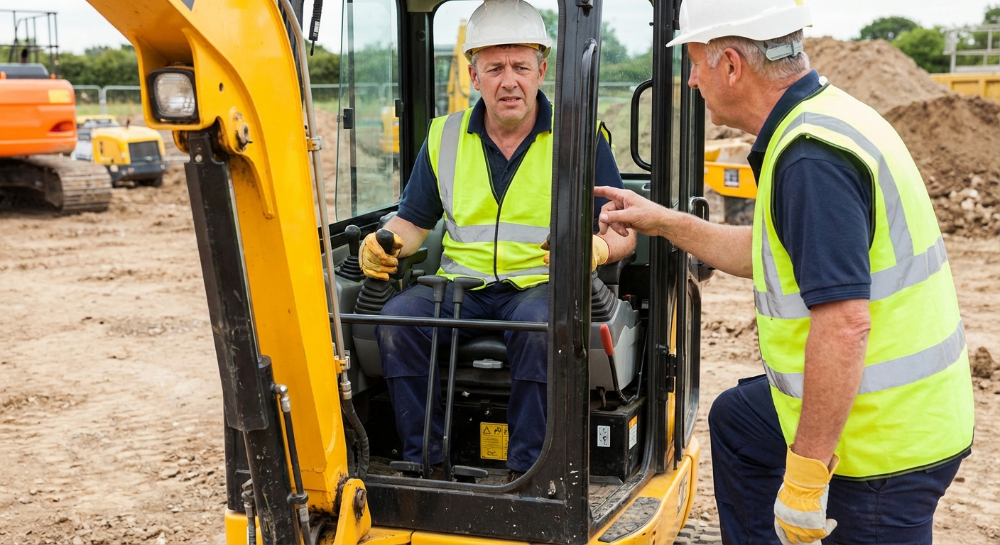 découvrez si la conduite d'une mini pelle est autorisée sans posséder le caces, les réglementations en vigueur et les risques encourus.