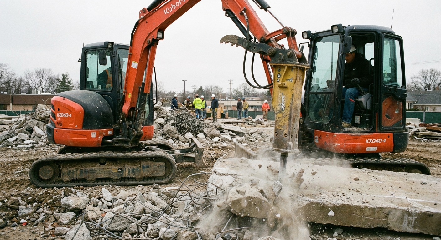 découvrez le prix de location d'une mini pelle équipée d'un brise roche. comparez les tarifs et trouvez la meilleure offre pour vos travaux de chantier.