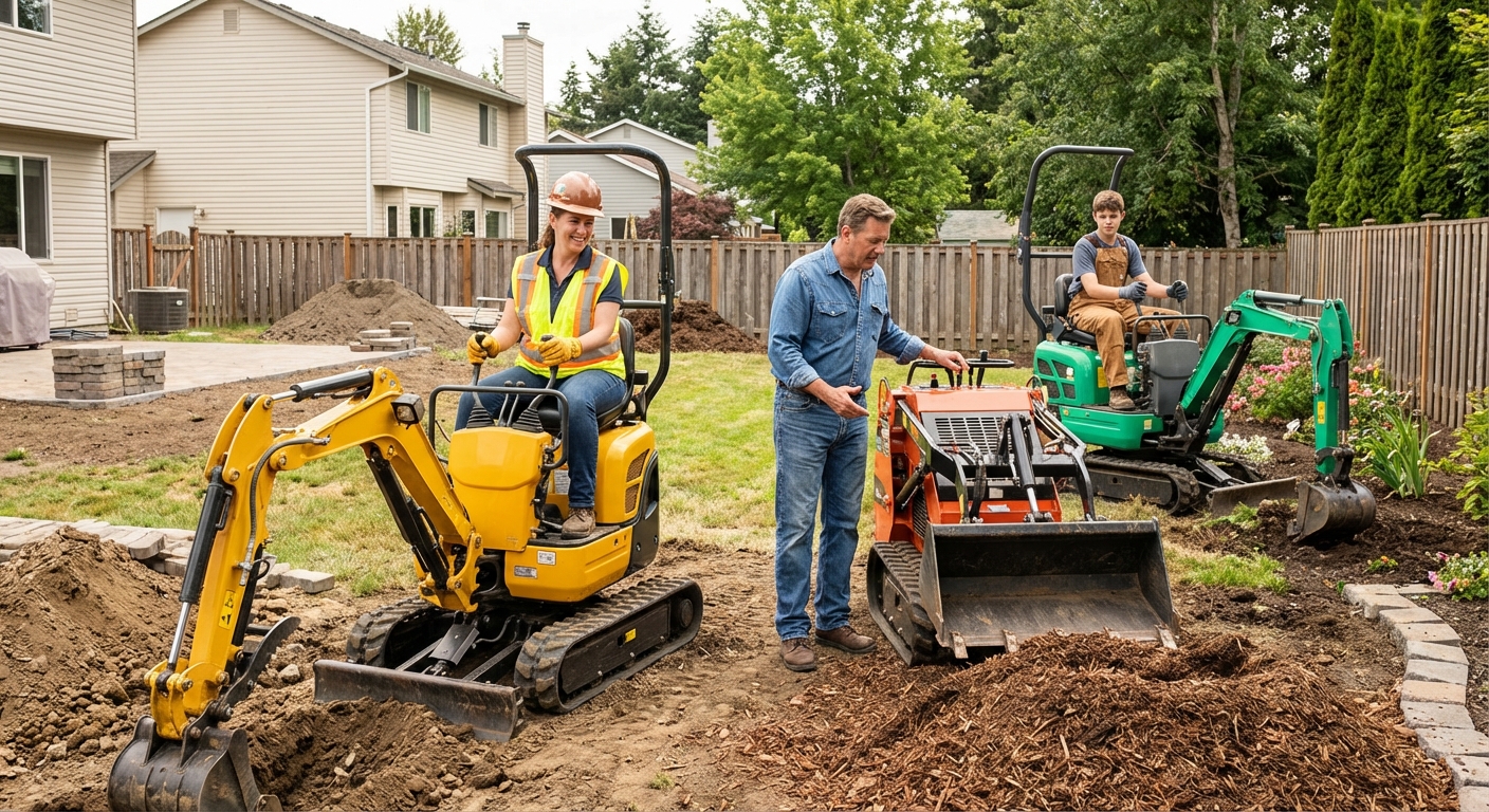découvrez qui peut utiliser une mini-pelle, les compétences requises et les précautions à prendre pour une utilisation en toute sécurité.
