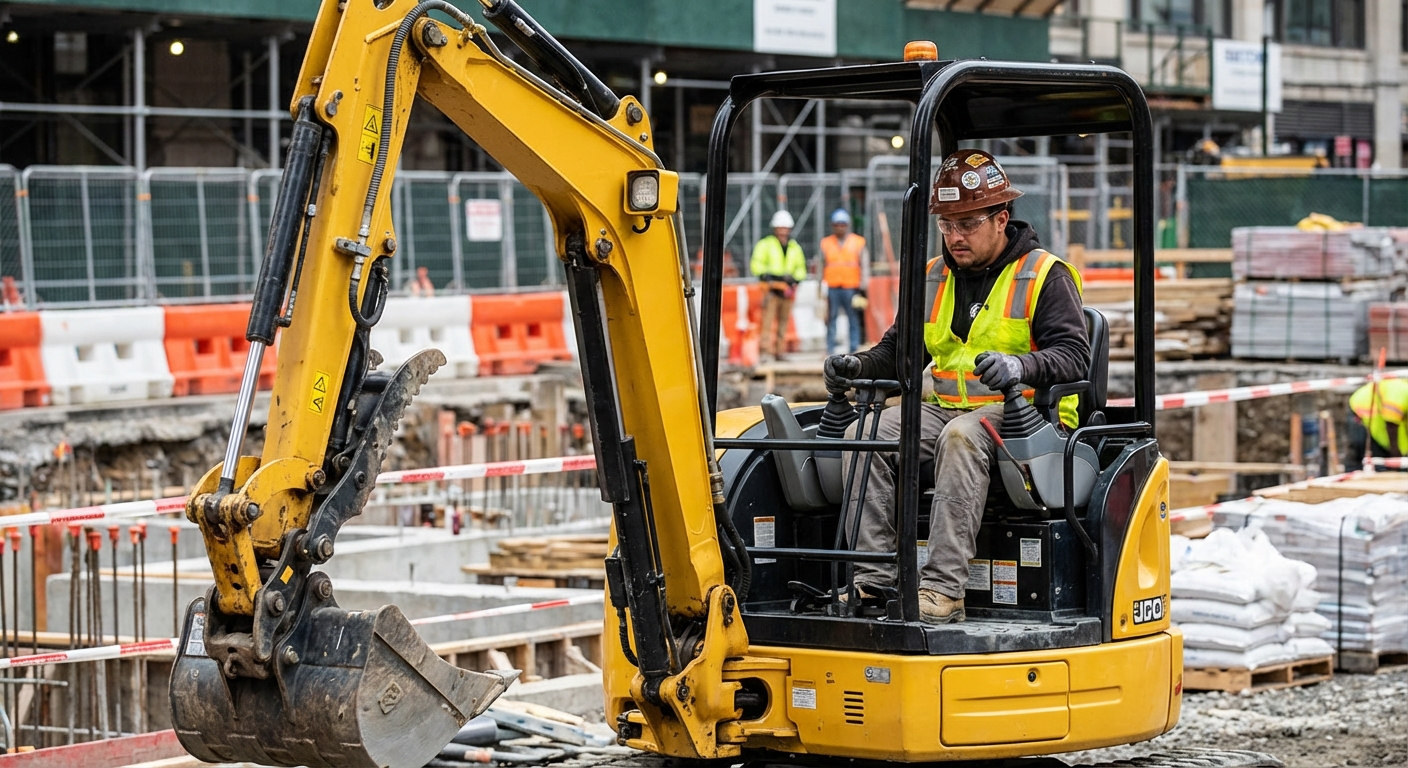 découvrez qui peut utiliser une mini-pelle, les compétences requises et les conseils pour bien débuter en travaux de terrassement et construction.